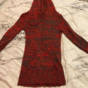 Knitted tight but stretchy hoodie